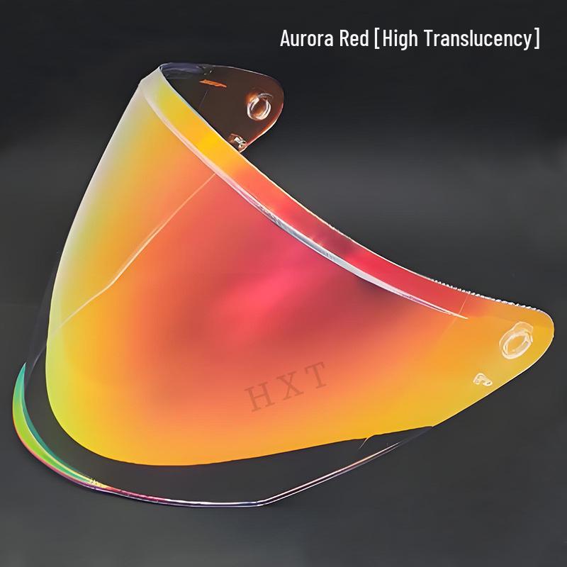 Mirror Visor for OF626 COMPASS Half Helmet with Sun Protection, Electroplated, Day and Night Use