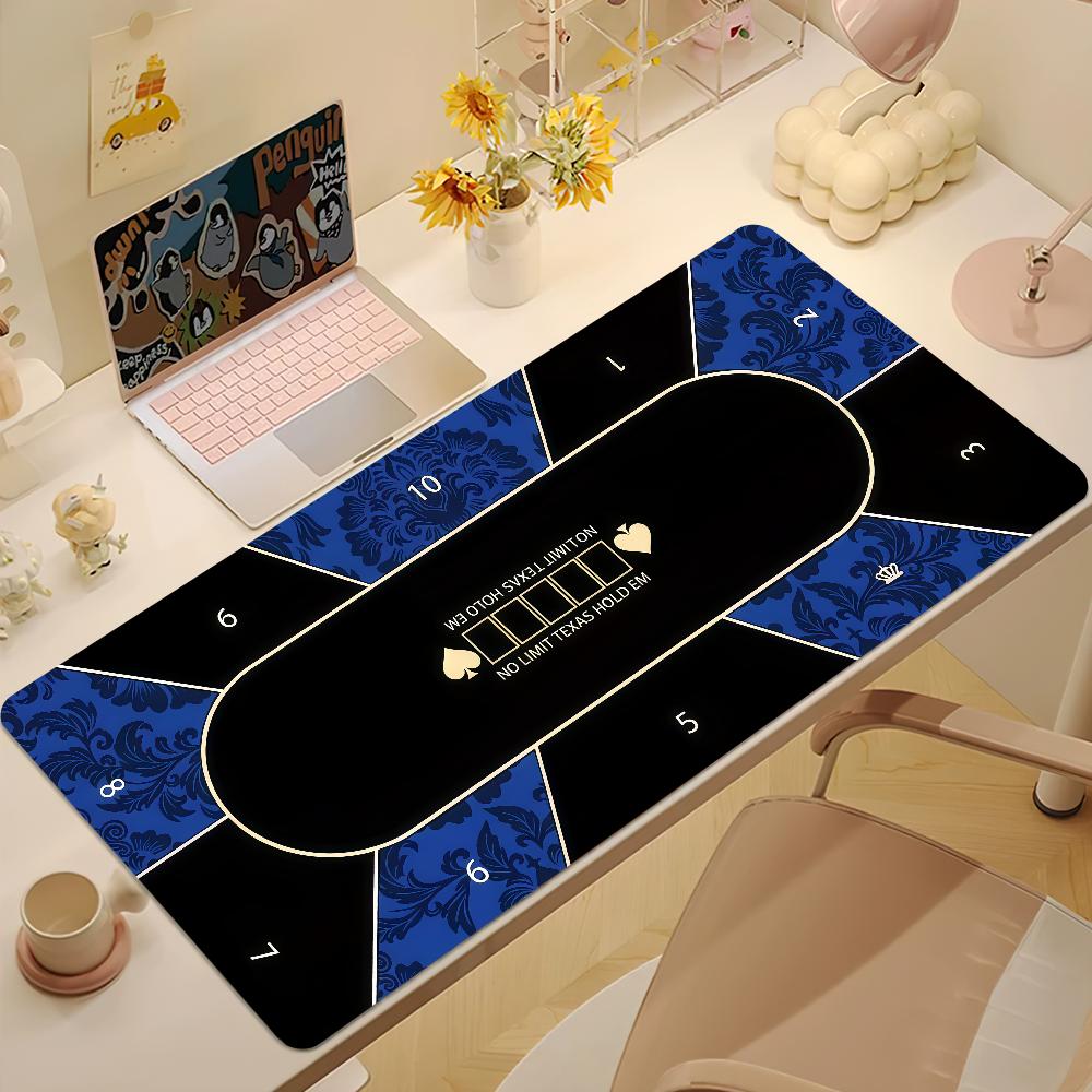 Cool Texas Hold Em Table Poker Mouse Pad Nonslip Thickened MousePad Large Writing Lockedge Office Student Gaming Cushion