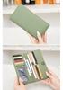 Women's RFID Anti-theft Ultra-thin Wallet with Zipper Closure
