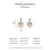 High-End 925 Sterling Silver Rose Stud Earrings: Luxurious Retro Design for Summer 2022