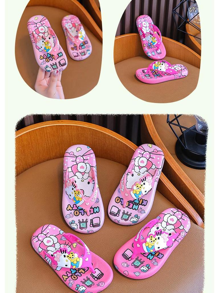 Entzückende rutschfeste Flip-Flops für Mädchen im Alter von 2-8 Jahren – Weiche Sommersandalen für Zuhause oder den Strand