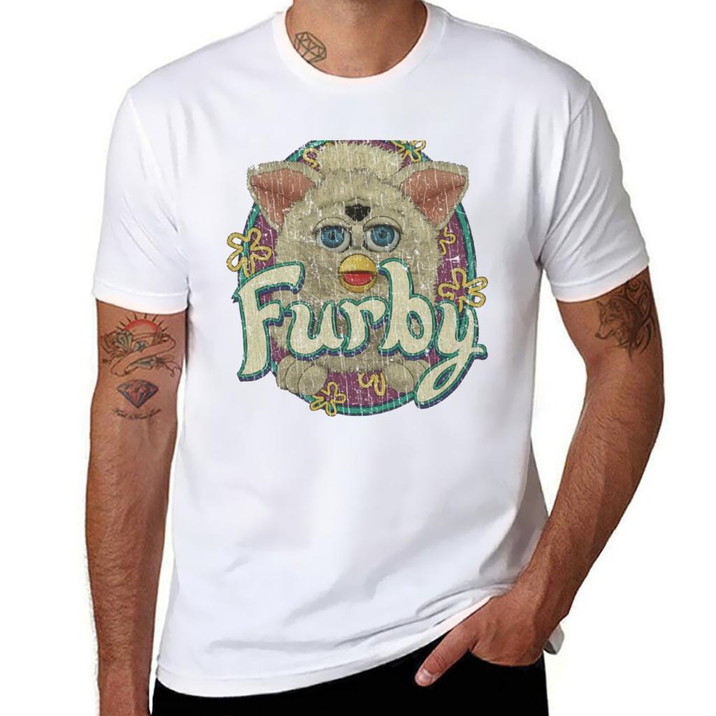 Snowball Furby 1998 TShirt All Match Print Short Sleeve Top