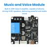 DC 6-35V Serial Port Control Mp3 Voice Broadcast Chip Module Mcu Control Triggers Custom Audio 20W Power CX-S20F Type C