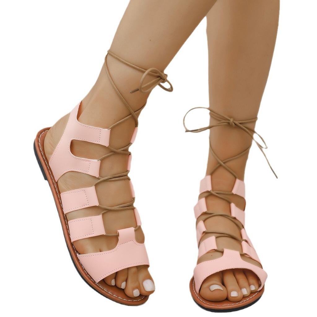 Sandalen in großen Größen Damen neue Sandalen Damen Knöchelriemen Zehensandalen