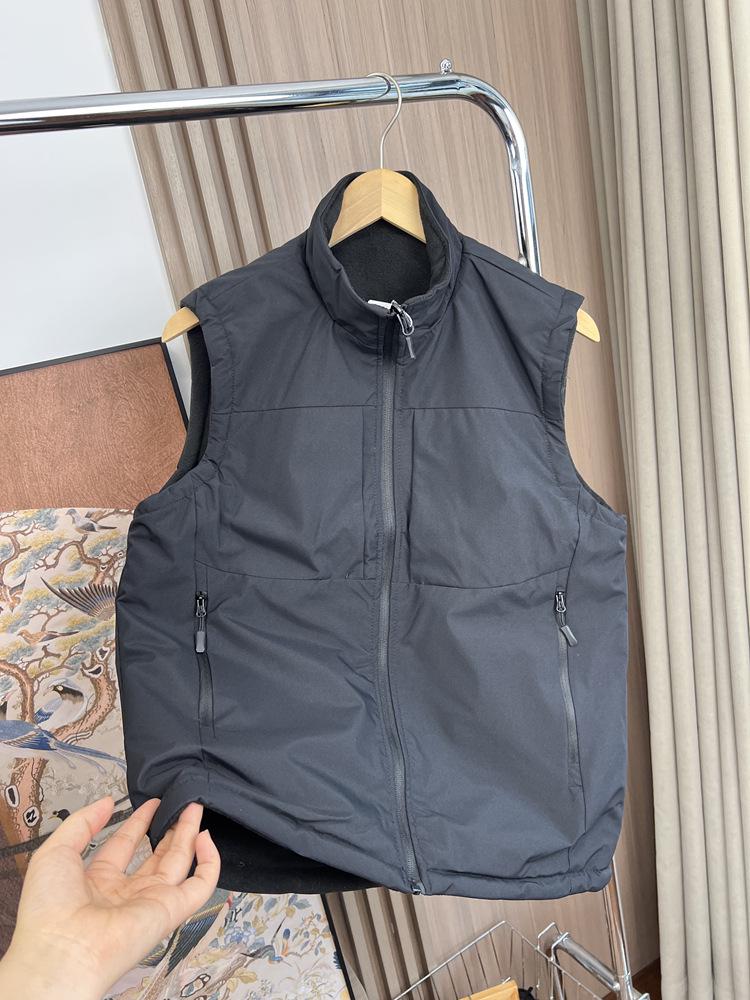 Reversible Men's Windproof Stand Collar Vest - Autumn/Winter 2025 Outdoor Sports Casual Jacket.