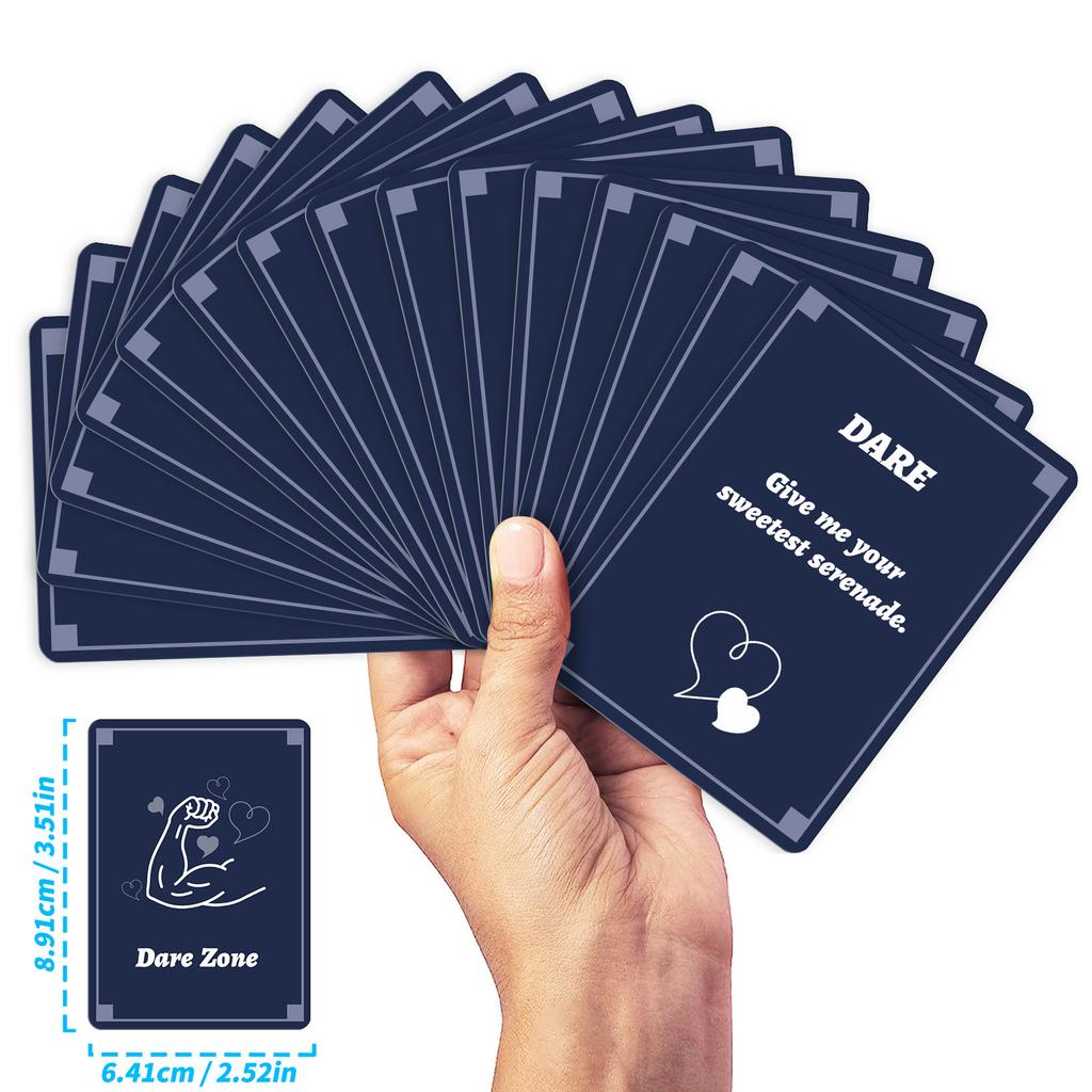 Interactive Board Game Cards for Parties Social Gatherings Featuring Dare Zone