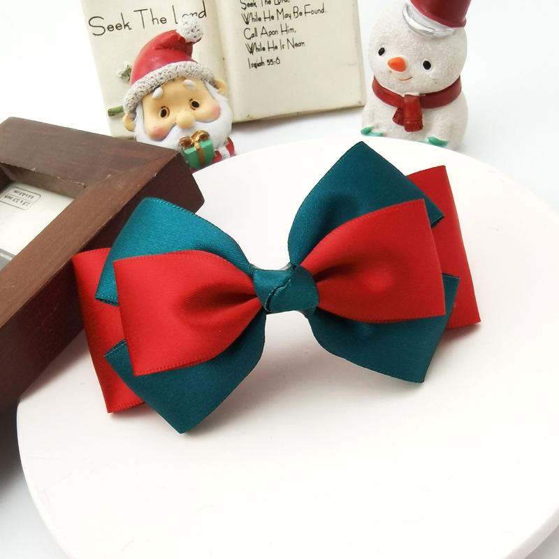 

Festive Bow Hair Clip for Holidays - Ribbon Accessory for Women Spring Clip