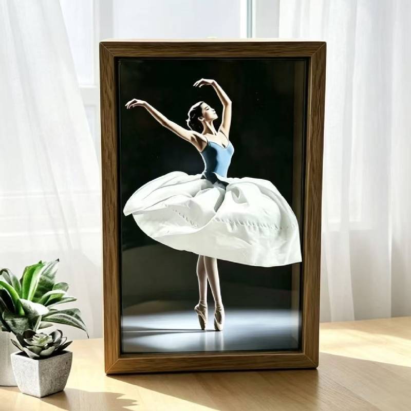Ballet Dance Wooden Tissue Box Holder With Creative Cartoon Design For Home Decor