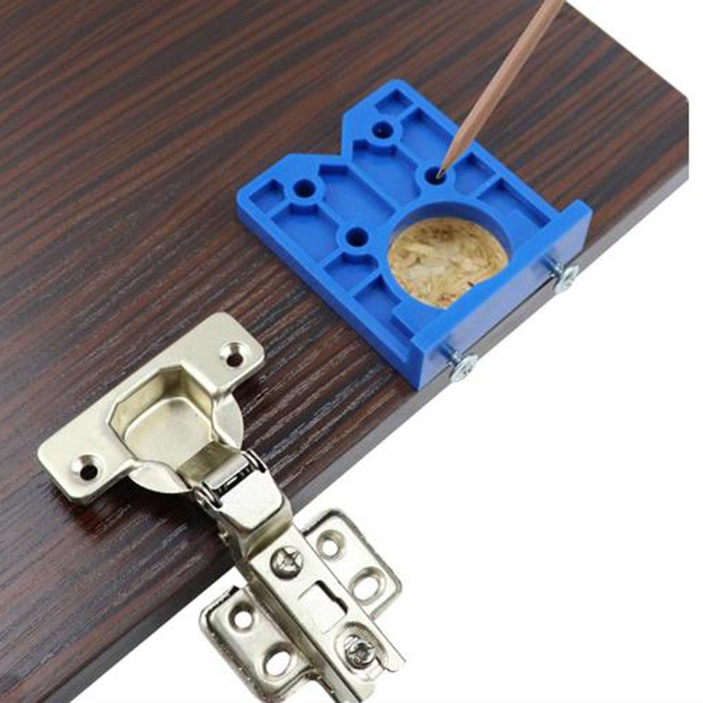 Mounting Hinge Jig Installation Woodworking Pocket Clamp Locator Tapper