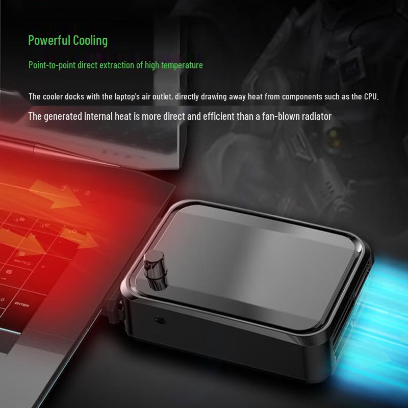 Yuzhuxun Side-Suction Exhaust Laptop Cooler