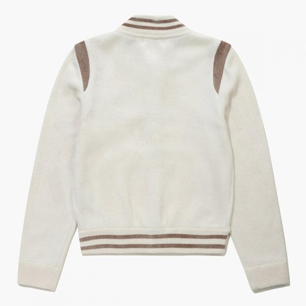 MunSingwear Women S Boucle varSity Jacket Ivory mq122lSj13