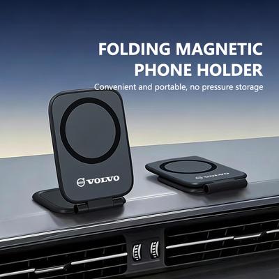 Magnetic Foldable Car Phone Holder Air Vent Mount Mobile Phone Stand For Volvo S60 S80 S90 C30 XC40 XC60 XC70 XC90 V40 V60 V90