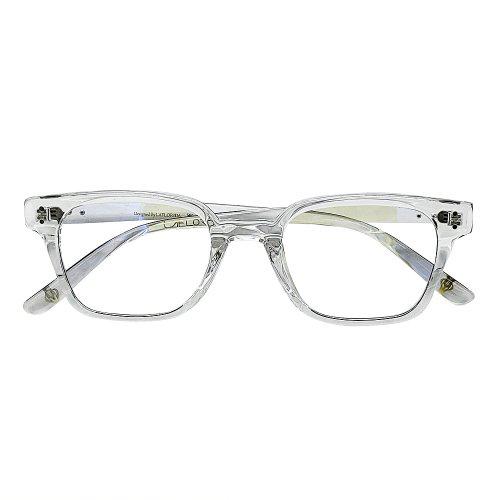 Lapeullolida Vnfd Transparent Blue Light Blocking Glasses Horn-Rimmed
