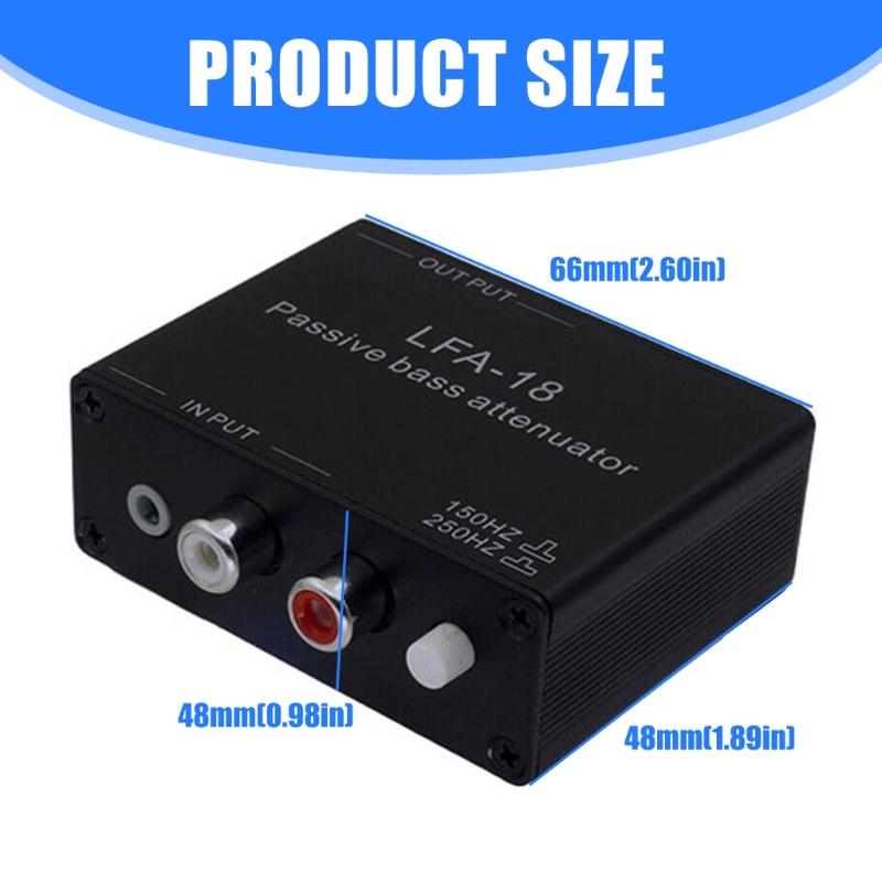 Metal Passive Bass Attenuator for Voice Engineers to Minimize Bass Interferences Without Power Requirement