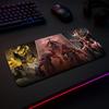 Warframe Mauspads Spielmatte, Groß XXL 90x40cmx5mm, genähte Schreibtischmatten, Gaming-Zubehör, PC-Teile