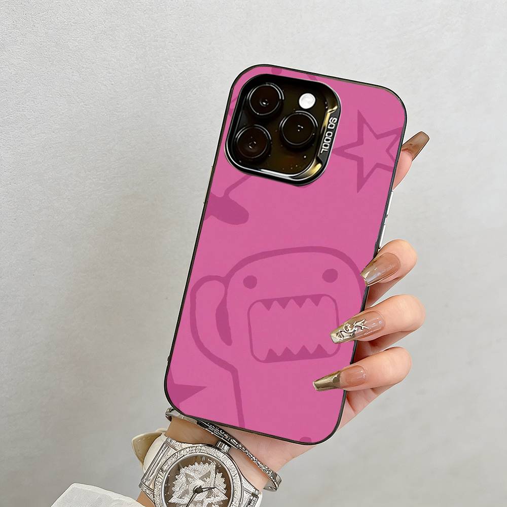 D-Domo-kun Japan  Phone Case For iPhone 17,16,15,14,13,12,11 Plus,Pro Max,XS,Colorful Silver Phone case Funda Cover