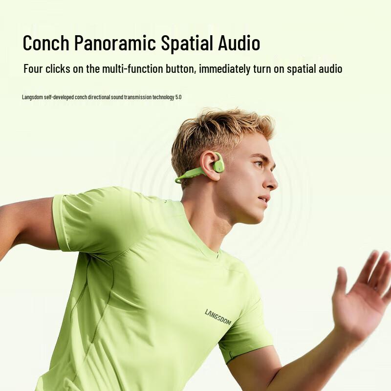 Lanston AirWave Max BE18 Bone Conduction Bluetooth Sports Headphones