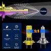 2 buc. Becuri faruri LED H4 H7 H1 H11 9005 HB3 9006 HB4 9012 Hir2 Far mini auto turbo LED 50W 25000Lm Lampă fără fir auto 6000K alb super strălucitor