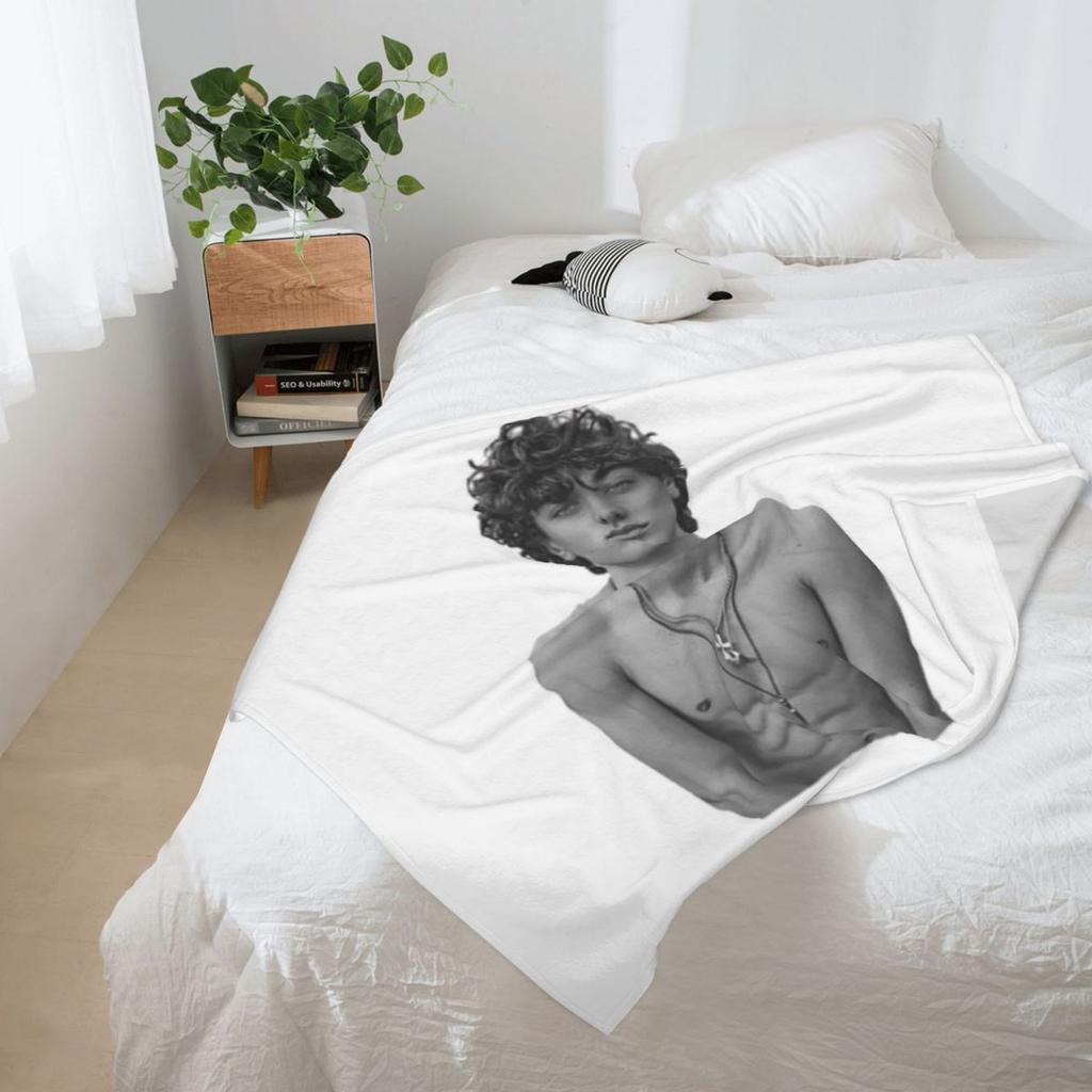 Jeremiah Fisher (2) Throw Blanket Personalized Gift Sofa Quilt Blankets For Bed Cute Blankets