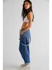 Casual Washed Loose Denim Overalls for Women