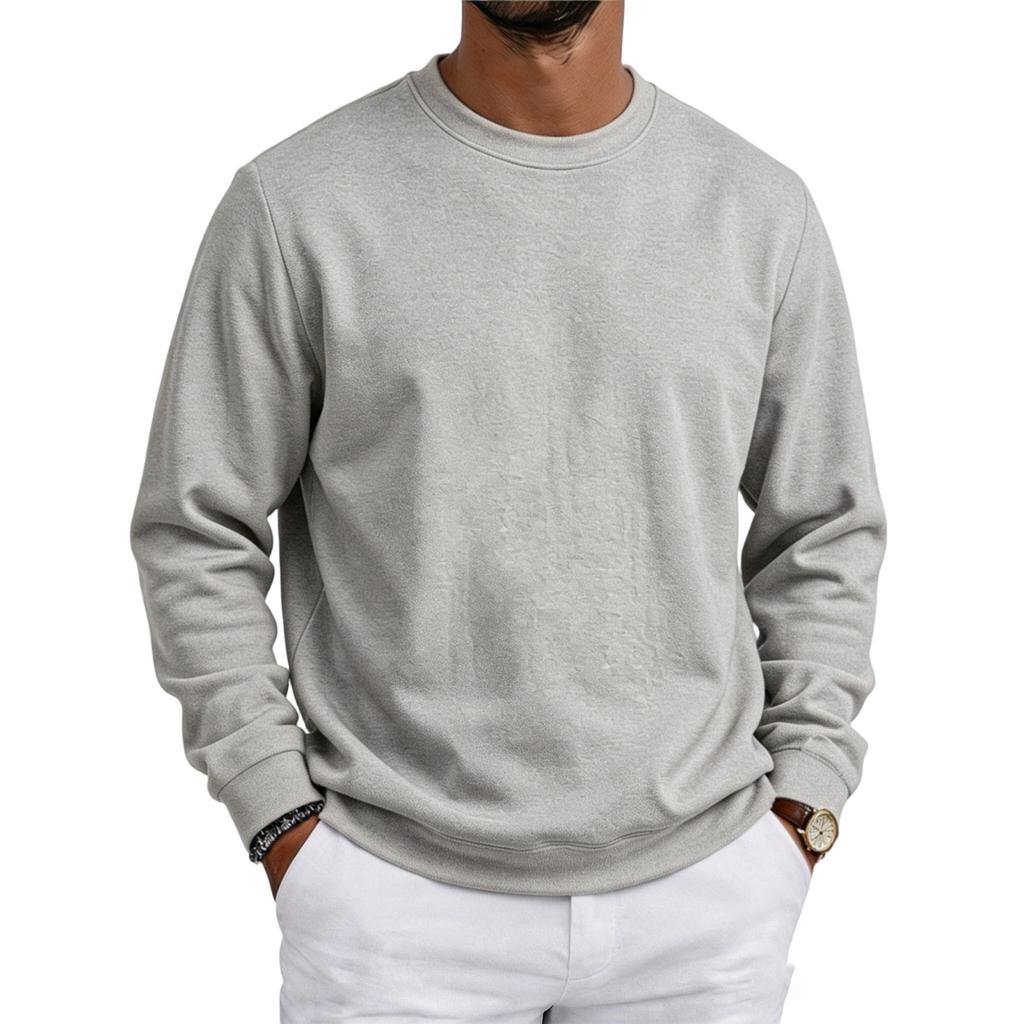 Felpa da uomo con girocollo Vestibilità ampia Colore Casual Uso quotidiano