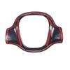 For Mercedes Benz Smart Fortwo 451 2009 2010 2011 2012 - 2015 Car Steering Wheel Frame Cover Trim Accessories ABS Carbon Fiber