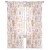 Cartoon Ice Cream Snowflake Modern Tulle Curtains For Living Room Bedroom Home Kitchen Window Sheer Curtains