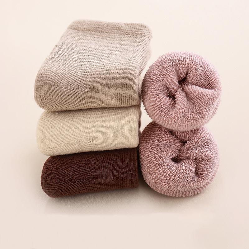 Thick Newborn Socks for Baby Girl Boy Terry Cotton Infant Toddler Socks for Girls Boys Keep Warm in Home 0-3Years Winter