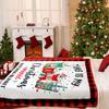 Christmas Movie Watching Blanket Holiday Hot Chocolate Design Gift for Her CozyHomeStyle70x100