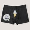Varsbaby Men's  Letter Print Fun Pattern Panty Thin Trendy Panty