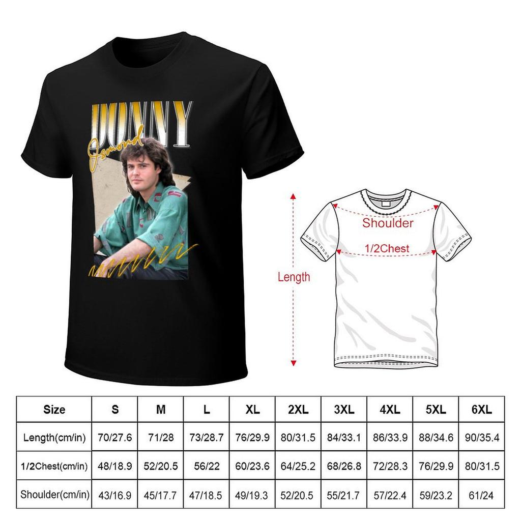 Donny Osmond Retro Aesthetic Fan Design TShirt Graphic Shirts Cheap Stuff Mens T Shirts Pack