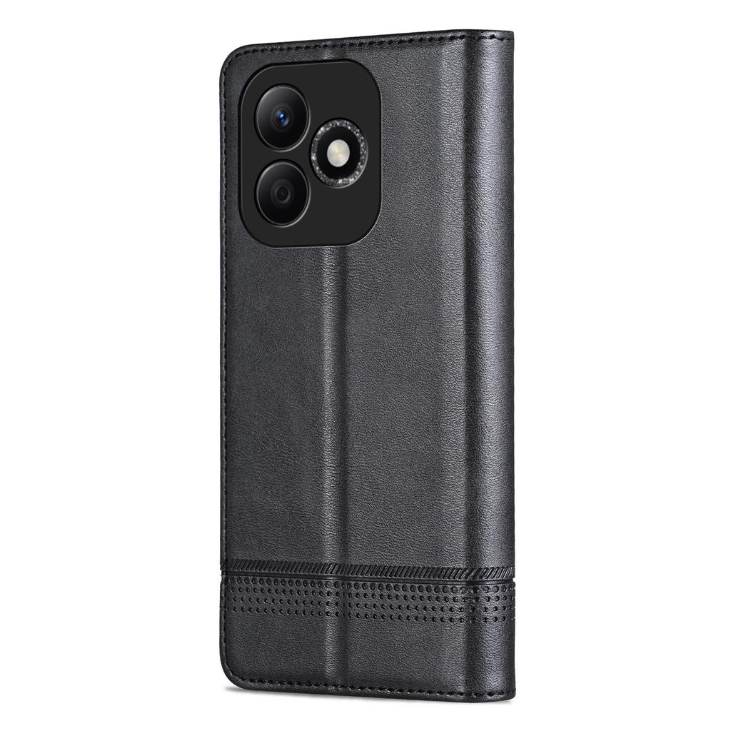 AZNS For Honor X60i 5G Case Cowhide Texture PU Leather Wallet Phone Cover