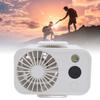 Portable Waist Fan Wearable Hanging Neck Clip On Belt Personal Fan with LED Light Digital DisplayUSB