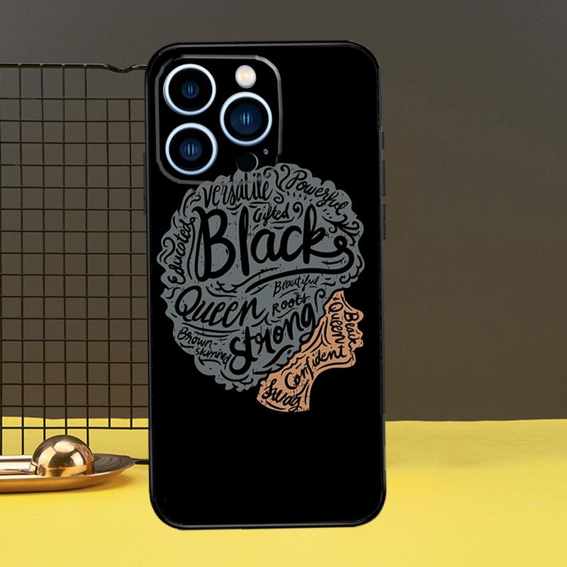 Beautiful Black Afro Girl Funda For iPhone 12 13 Mini 11 14 16 15 Pro Max XS X XR 7 8 14 16 15 Plus Phone Case