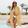 Stylish Bamboo Cotton Loose Bikini Cover-up Cardigan for Beach and Sun Protection