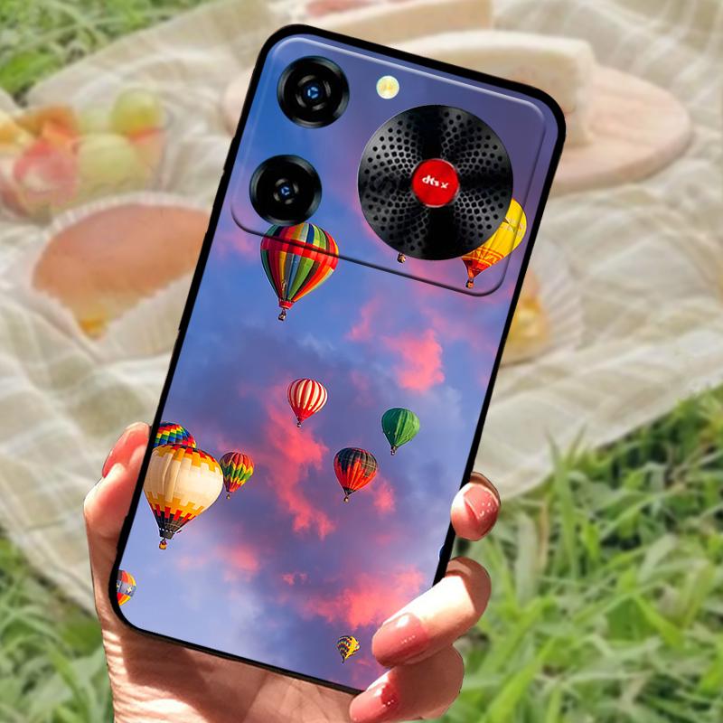 Per ZTE Nubia Custodia Musica Antiurto TPU Silicone Nero Paraurti Cover Per ZTE Nubia Custodie Telefono Musica Carina Cover Posteriore Fundas Capa