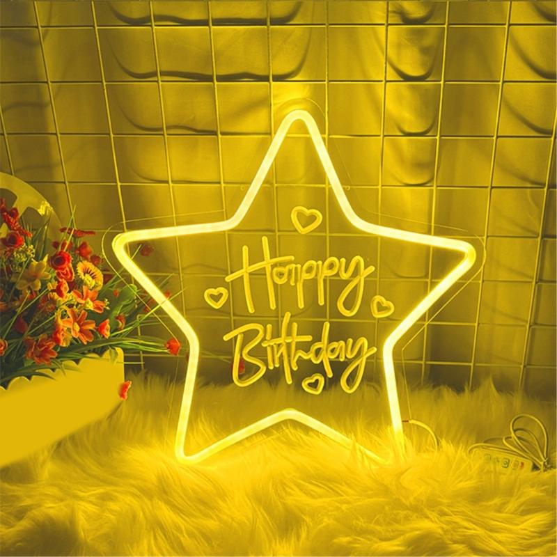 Bright LED Neons Light For Birthday Party Decors With Shatterproof Design And Energy Saving Feature