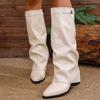 Elegant Heeled Pointed Toe Ladies Knee High Shaft Shoes Spring Autumn Leather Women'S Long Boots New In Punk Gyaru 39 Boot Sale
