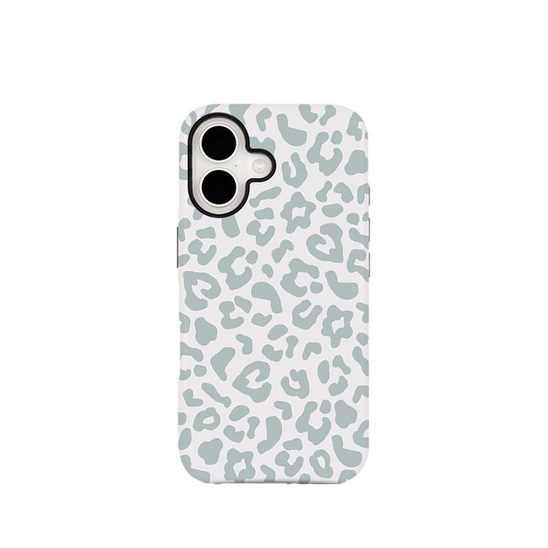 Leopard Print Magnetic Two-in-One Protective Case for Apple 17/15/14 iPhone 12 Mini