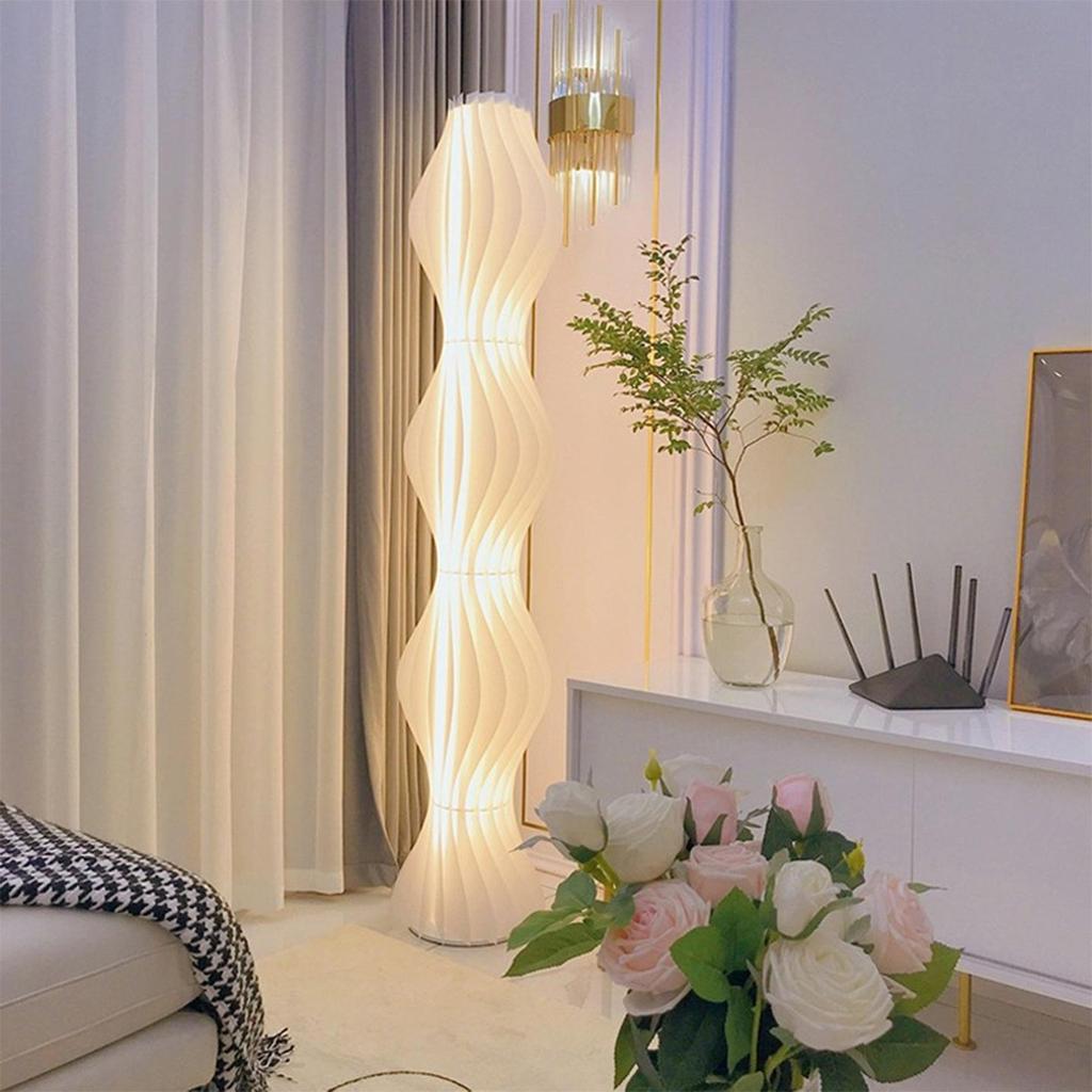 Creative Luxury Cream-Style Hula Skirt Floor Lamp for Living Room & Bedroom Atmosphere