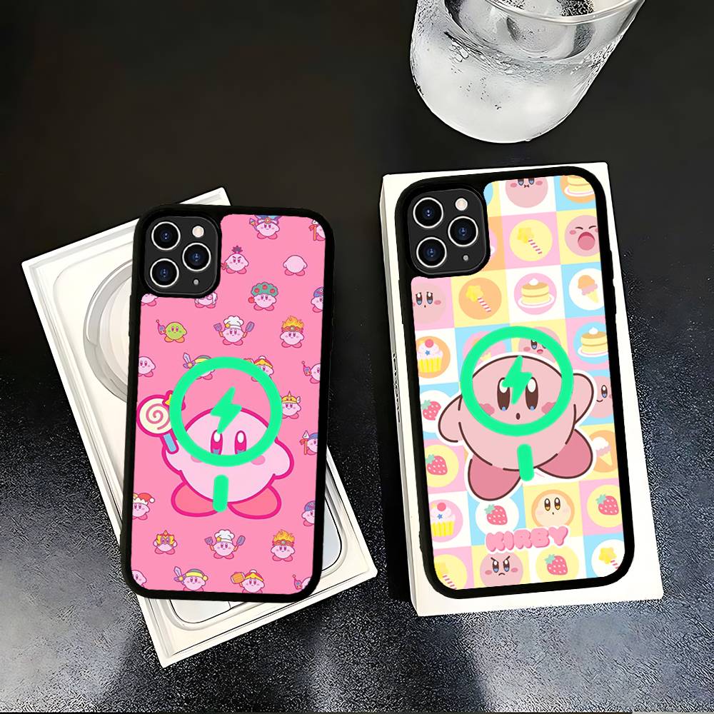 Stars K-Kirby Clear For Magsafe Magnetic Wireless Phone Case For IPhone 11 12 13 14 15 16 17 Pro Max Plus Cover