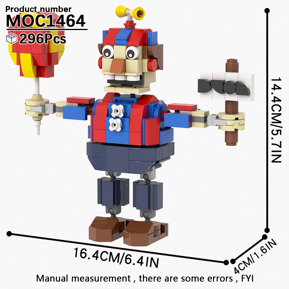 MOOXI FANF Horror Game Role Ducks Foxy Rabbit Bear MOC Bricks Model Kit DIY Diorama Children Toys Building Blocks Set Adult Gift