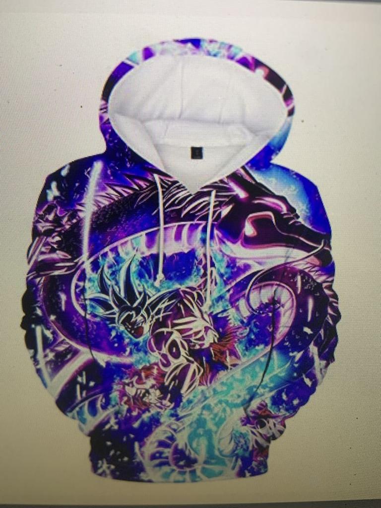 Spring And Autumn Casual Animation Sweater Dragon Ball 3D Digital Printing Hooded Pullover Sweater