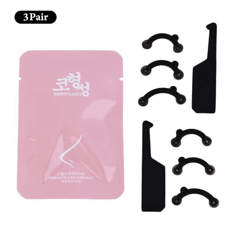 3D Kosmetický Klip na Nos Korektor Masážní Nástroj Zvedací Tvarovací Klip na Nos Zplošťovač Hřbetu Nosu Bez Bolesti 3 Velikosti