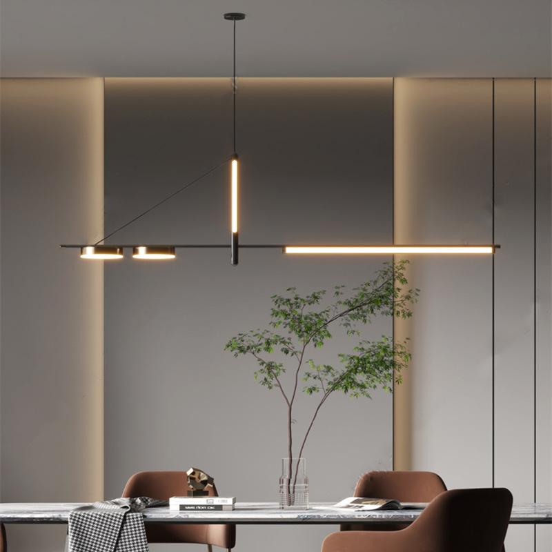 Modern Minimalist Luxurious LED Pendant Light Living Room Dining Room Long Pendant Light Kitchen Decoration Lighting Fixtures