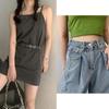 Women Metal Waist Chain, Heart & Flower Hollow Chain Belt, Adjustable Alloy Waistband with Ball Pendant for Dress Jeans