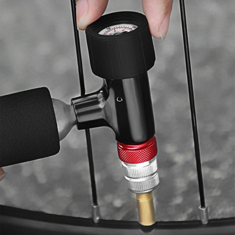 Road Bike CO2 Inflator Head Bike Inflation Valves Head Replacement Inflation Nozzle Bike Fast Inflation Accessories