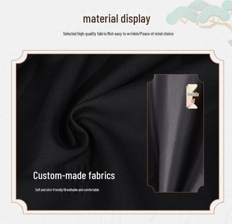 Boys' Chinese-Style Embroidered Velvet Vest and Suit for Autumn/Winter Photography and Performance