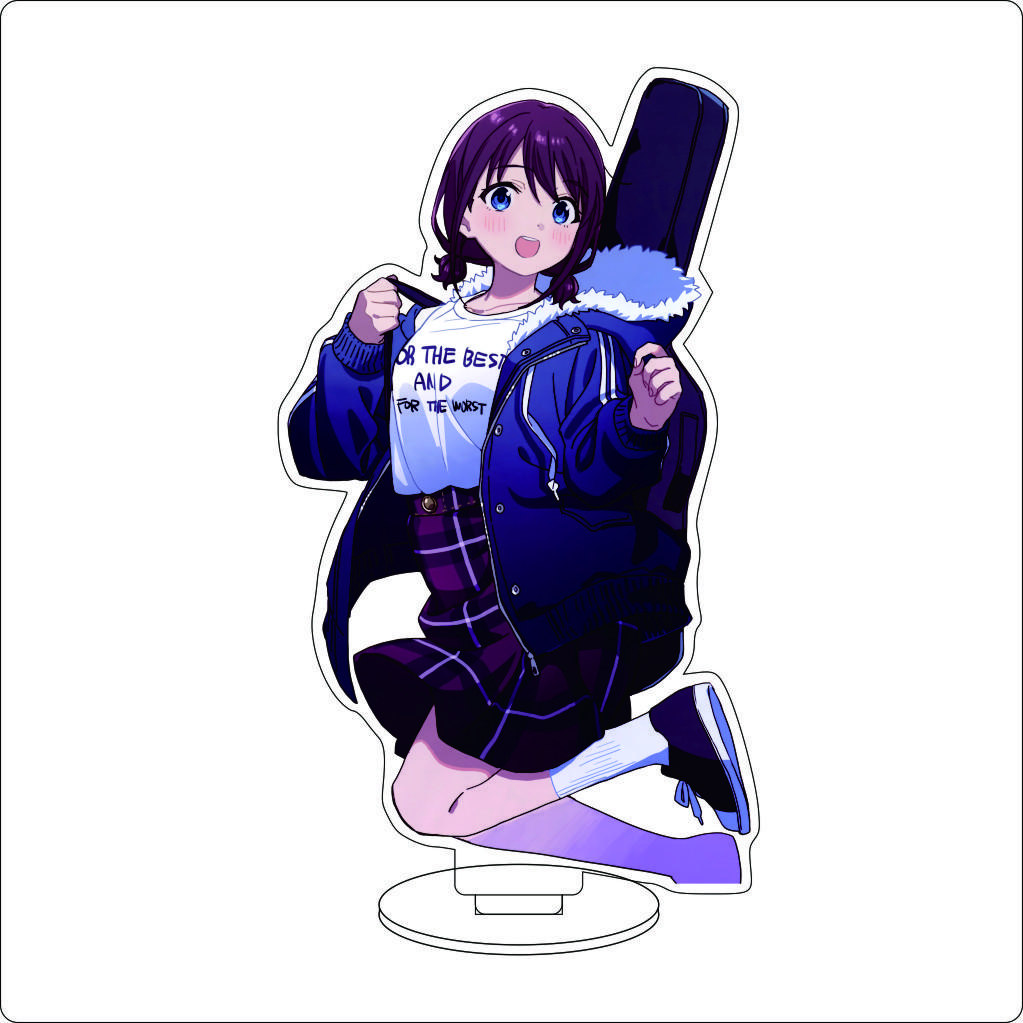16CM Anime GIRLS BAND CRY Cosplay Acrylic Ornaments SUBARU AWA KAWARAGI MOMOKA ISERI NINA Figure Stand Halloween Christmas Gifts