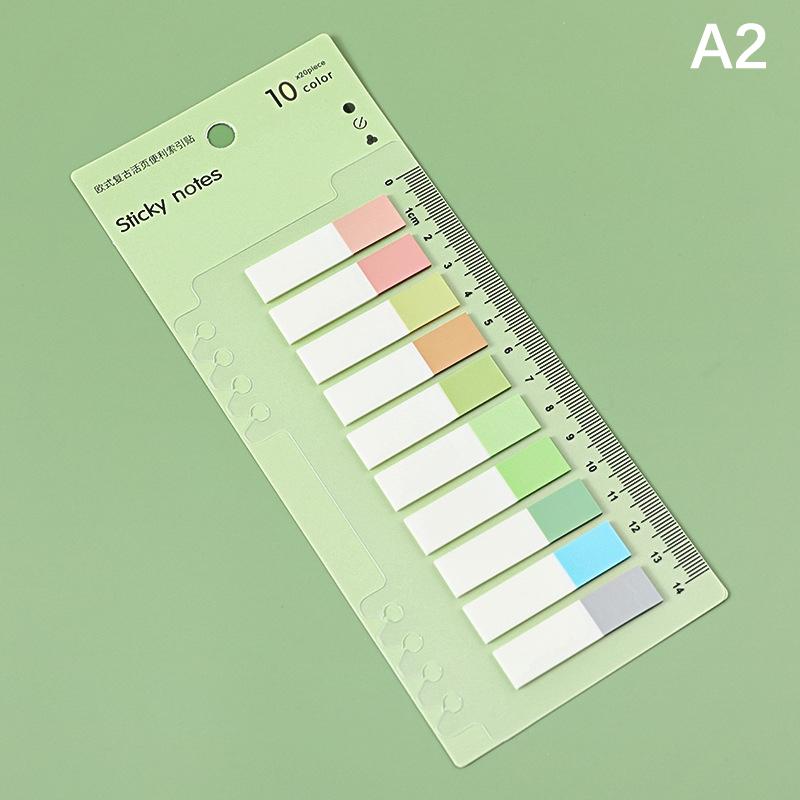 

200 листов ретро блокнот Morandi Index с прикрепленными стикерами для заметок